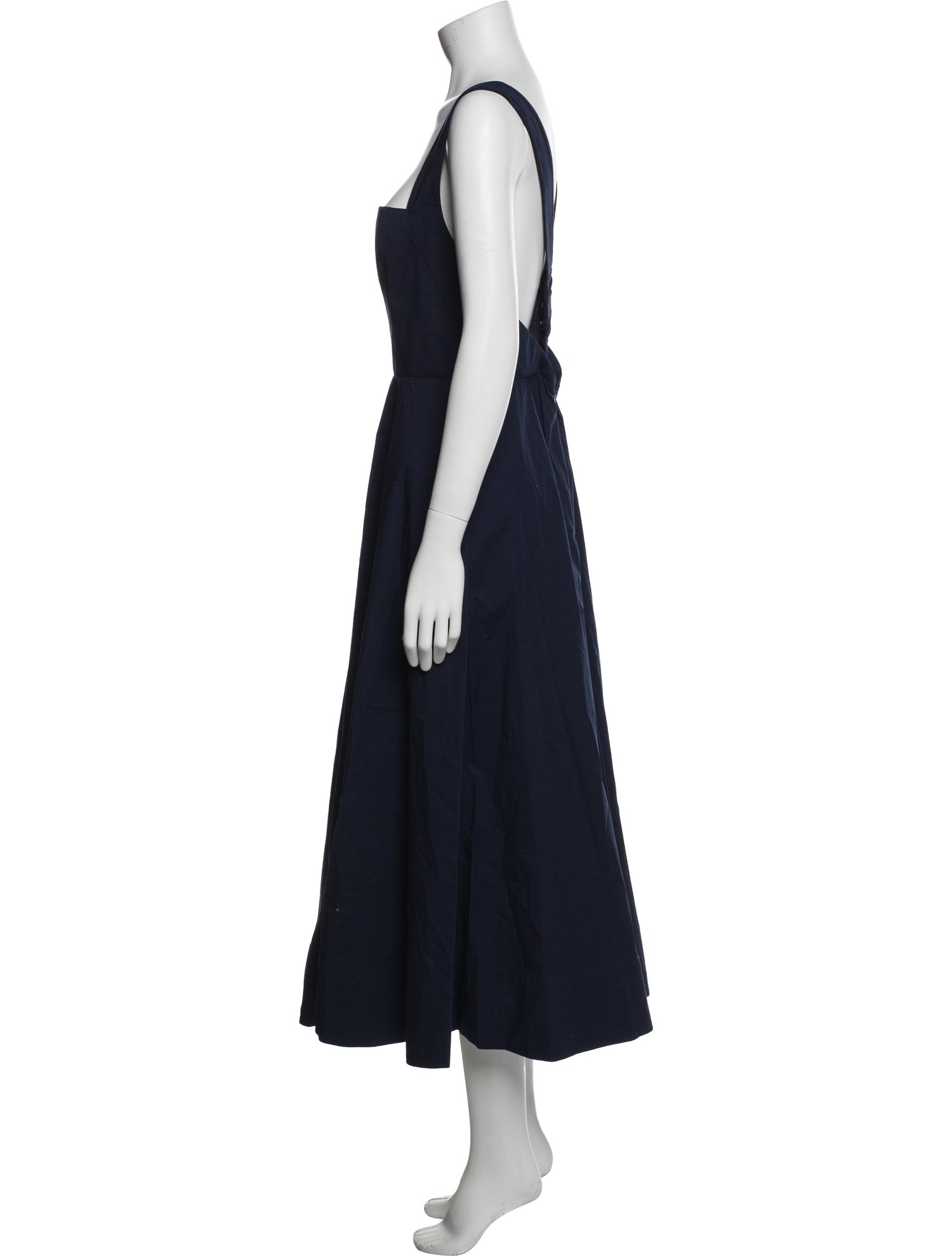 Staud Square Neckline Long Dress